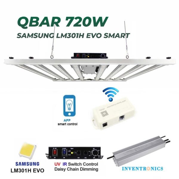 🌱 Descubra o poder da Quantum Bar 720W Samsung LM301H EVO Smart da Cobraleds Grow Shop! 💡 Projetada para revolucionar o cultivo indoor, esta iluminação LED oferece um desempenho excepcional, promovendo colheitas robustas e saudáveis. 🌟 Com a função Smart, você tem controle total sobre o ciclo de luz, proporcionando às suas plantas as condições ideais para um crescimento vigoroso. 🌿 Transforme seu cultivo com tecnologia de ponta e resultados surpreendentes!