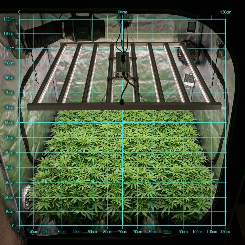 Luminária LED grow Quantum Bar 720W profissional CobraLeds